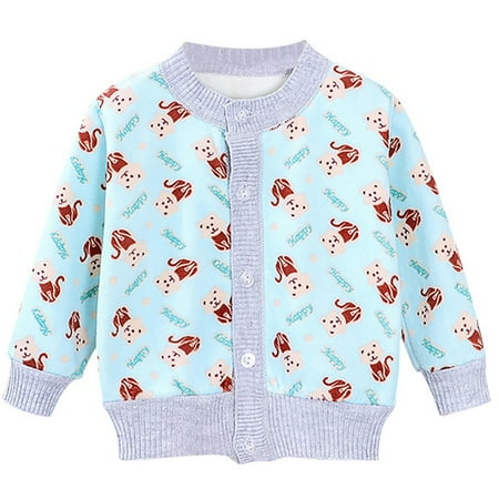 

0-3T Newborn Toddler Baby Girl Boy Cute Sweater Button Cardigan Coat