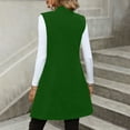 thumbnail image 4 of Fmbrln Womens Elegant Sleeveless Vest Fashion Solid Waistcoat Office Business Work Blazers Vest Fall Winter Open Front Cardigan Coat with Pockets, 4 of 5