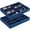 Navy Blue-8 Grids, variant on Stackable Glasses Storage Tray Black 8 Grids, 2 Count