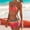 Red, variant on Beach Women's Swimsuits Sets, Printed 1 Piece Swimsuits Green