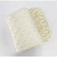 thumbnail image 5 of Fennco Styles Modern Textured Weave Knit Throw with Fringe 50" W x 60" L - Ivory Chevron Throw Blanket for Sofa, Couch, Living Room, Bedroom Décor, 5 of 6
