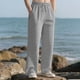 thumbnail image 1 of Ceisia Men Casual Sport Solid Color Pants Elastic Waist Drawstring Pocket Gift Trousers, 1 of 9