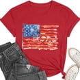 thumbnail image 5 of 4th of July Shirts USA Shirt: American Flag Shirt Women Oversized - Patriotic Tshirt - USA Stars Stripes Tee Tops, 5 of 6