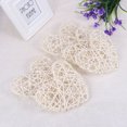 thumbnail image 5 of 5 unids / lote encantadora forma de corazón de ratán Sepak Takraw bricolaje bola de ratán Craft Party Decor Supplies (blanco), 5 of 5