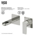 thumbnail image 5 of VIGO Atticus Single Handle Wall Mount Bathroom Faucet in Brushed Nickel, 5 of 9