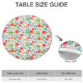 thumbnail image 6 of Pioneer Flower Floral Print Pattern Round Fitted Tablecloth with Elastic Edge,Dining Table Cover Waterproof,Outdoor Round Tablecloth for Camping,Dining,Indoor and Outdoor, 6 of 7