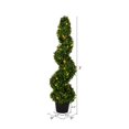 thumbnail image 3 of Vickerman TP170436LED 3 ft. Boxwood Spiral in Pot UV 50 Warm White LED Light, 3 of 3