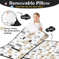 thumbnail image 3 of Golden Retriever and Dog Paw Print Teens Toddler Nap Mat with Pillow, Sleeping Mat Bag for Preschool Daycare 51"x22", 3 of 6