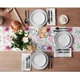 thumbnail image 4 of Spring Pink Flower Table Runner Party Wedding Centerpieces for Tables Home Hotel r Kitchen Dining Tablecloth, 4 of 7