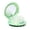 Green, variant on OPALESQUE Foldable Travel Hair Brushes with Mirror Shell Shape,Metallic Shinning, Portable Pocket Hair Brush, Mini Hair Comb Compact Size, 7.5x8cm,Gifts for Girls women