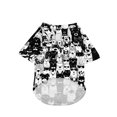 thumbnail image 4 of Dog Shirt Pet Sweatshirt, Lightweight Printed Pet Apparel, Breathable Puppy T-Shirt, Colorful Paw Bone Pattern Dog Clothing, Comfortable for Daily Walks Outdoor Activities, Gray, 4 of 6