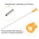 thumbnail image 4 of 20Pcs 25G Agujas de dispensación con Luer Lock, Tubo de aguja de pegamento de acero flexible de 4" color naranja, 4 of 6
