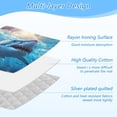 thumbnail image 4 of Ironing Mat Portable Ironing Blanket for Table Top Travel Ironing Pad for Washer Dryer 27.6" x 47.2" Shark Swimming in The Ocean, 4 of 6