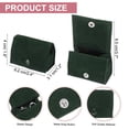 thumbnail image 2 of Caja de anillos de terciopelo Uxcell, organizador portátil de joyas para viajes, soporte pequeño para anillos, almacenamiento de joyas para anillos y pendientes, regalo para mujeres y niñas, verde, 2 of 7