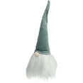 thumbnail image 4 of Northlight Gnome Head with Beard Christmas Decoration - 15" - Green and White, 4 of 4