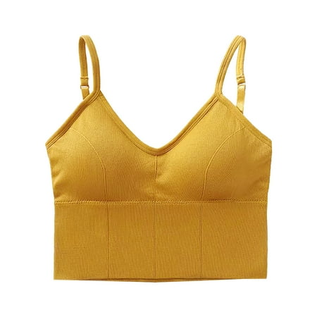 

Home U Shape Yoga Crop Top Sports Bra Women Camisole Adjustable Strap Underwear