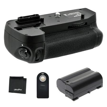 Battery Grip Bundle F/ Nikon D7100, D7200: Includes MB-D15 Replacement Grip, EN-EL15 Extended Replacement Battery, UltraPro Accessory