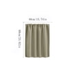 thumbnail image 3 of Color Kitchen Curtains, High Density Short Curtain (39x45 in) for Small Window, Cafe Drape for Privacy in Bathroom, Laundry Room, Basement, 1Pack Pink, 3 of 5