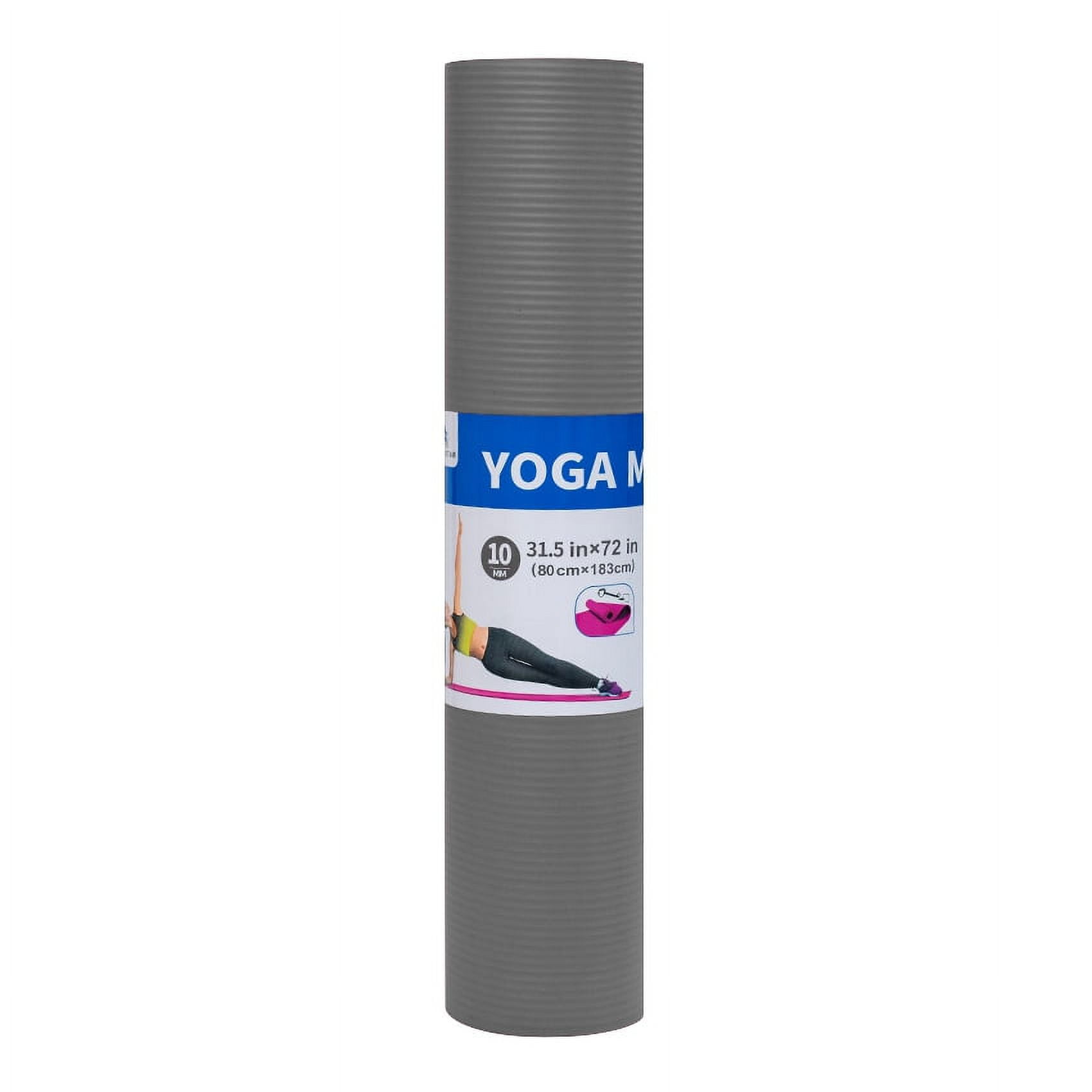 Ray Star Extra Thick Yoga Mat 31.5"X72"X0.39" Thickness 9mm -Eco Friendly Material- With High Density Anti-Tear Exercise Bolster