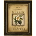 thumbnail image 2 of Poloson, Kimberly 26x32 White Modern Wood Framed Museum Art Print Titled - Flower Garden I, 2 of 4
