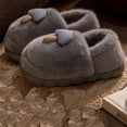 thumbnail image 6 of Fengactive Womens Plush Slippers Cute Mushroom Decor Warm Indoor House Slippers Non Slip Winter Home Shoes, 6 of 7