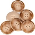 thumbnail image 1 of Mibo 6pcs Urea Coat Buttons with Rim - 4 Hole - 44L(28mm) - Beige Tan Blend, 1 of 2