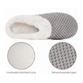 thumbnail image 4 of Zapatillas para mujer cálidas de espuma viscoelástica antideslizantes para casa, cómodas zapatillas de algodón, zapatos para el hogar, dormitorio, interior y exterior, 4 of 5