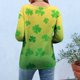 thumbnail image 2 of TaTaai Women's Fashion St. Patrick's Day Unstructured Print Loose Casual Round Neck 3/4 Sleeve T-Shirt Pullover Gift, 2 of 6