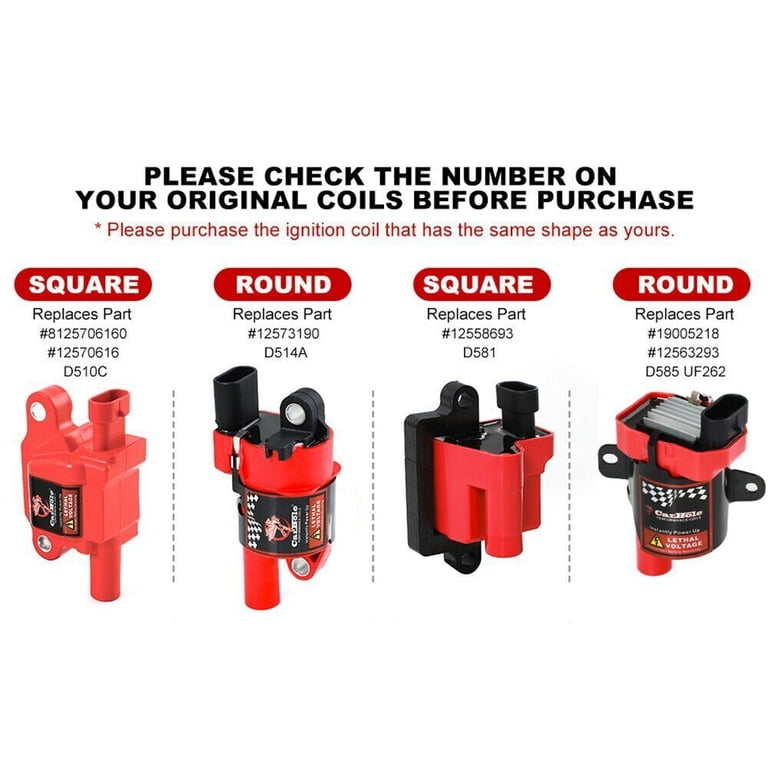 8 SET High Ignition Coils For Chevy GMC 4.8L 5.3L 6.0 8 SET High Ignition Coils For Chevy GMC 4.8L 5.3L 6.0