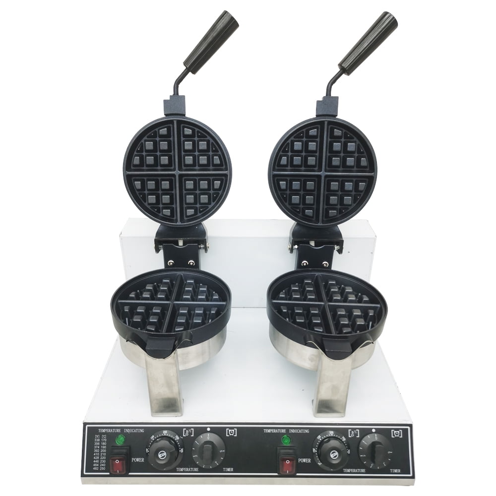 Techtongda Electric Dual Rotary Waffle Maker Baker Muffin Maker Waffle Machine Waffle Stove