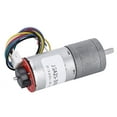 thumbnail image 1 of Motor de engranaje JGA25-370B Motor de CC de reducción de velocidad de cepillo de carbón 12V con codificador reductor, 1 of 8