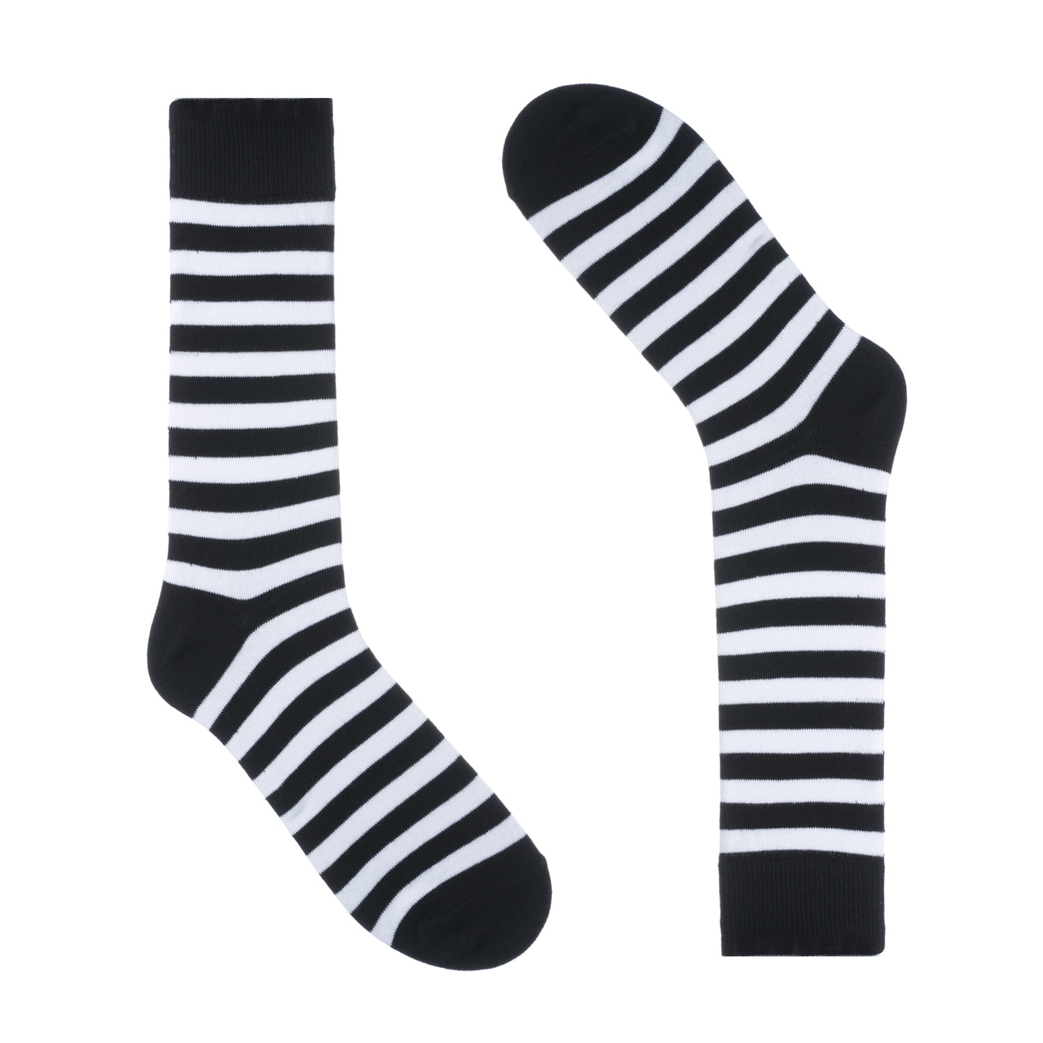 Ivory Dress Sock Colorful One Pair Size 8-13 Cotton Black Colorful Mason Striped Socks for Men
