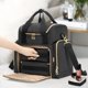 thumbnail image 5 of Bolsa de maquillaje de viaje LUXJA con 2 fundas extraíbles de nailon negro, 5 of 8