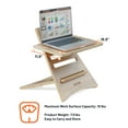Victor VCTDC150A High Rise Adjustable Wood Laptop Stand, Brown ...