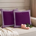 thumbnail image 2 of Dark Purple Greek Key Outdoor Waterproof Pillow Covers, Geometric Greece Ancient Farmhouse Geo Decorative Square Throw Pillowcase Sofa Cushion Sham for Patio/Couch/Chair, 18"x18" 2 Pack, 2 of 8