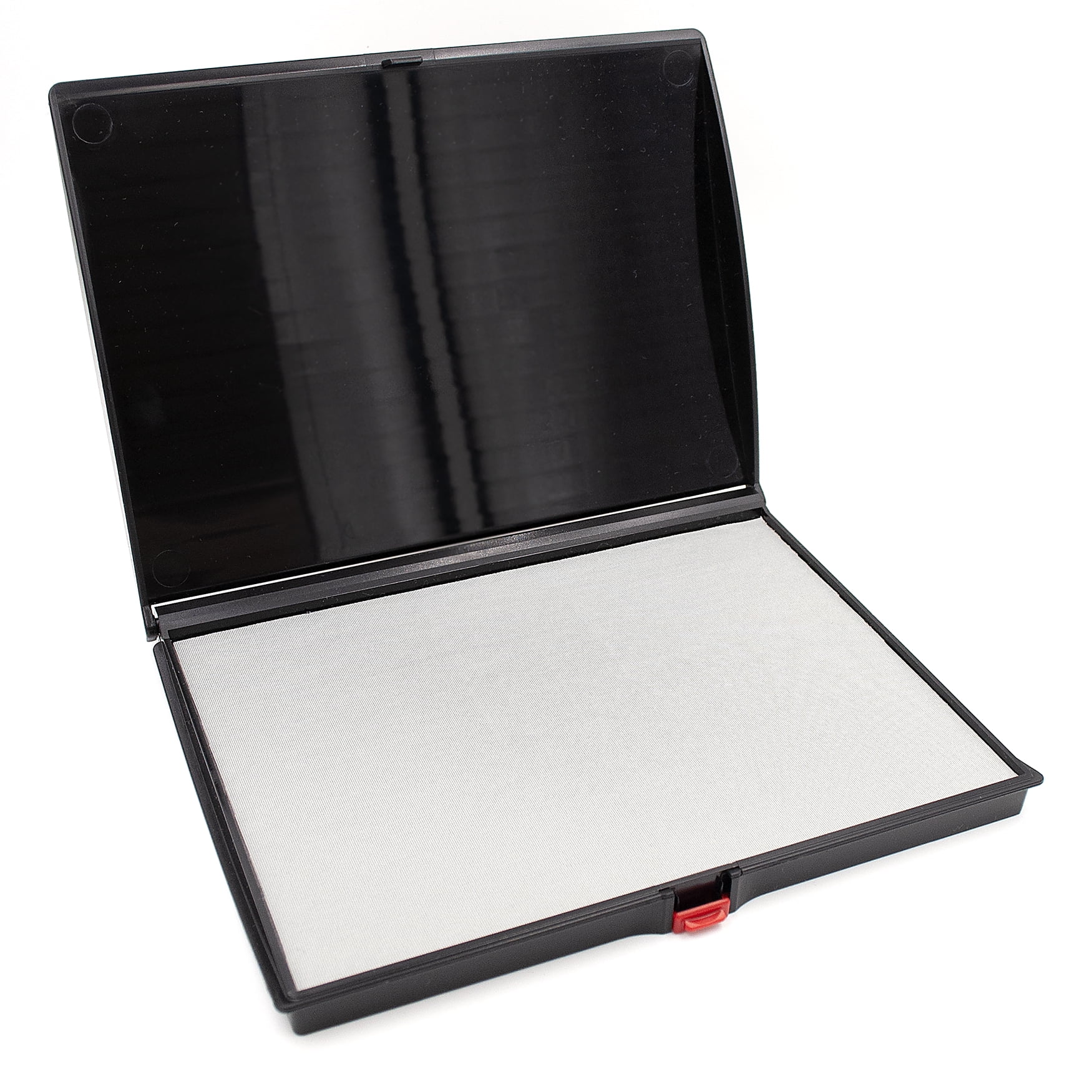 Shiny Large Dry Stamp Pad, Felt Pad, Ready for Inking, Plastic Cover