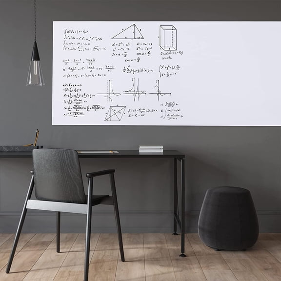 Whiteboard Sticker for Wall, 48" x 79" Dry Erase Board, Large Peel and Stick Wallpaper, Contact Paper Adhesive with 1 Marker