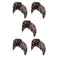 thumbnail image 1 of Sonducket 1 paquete de turbante africano con patrón de flores para la cabeza, cubierta para la cabeza con estampado de leopardo Type2 NO2, 1 of 6