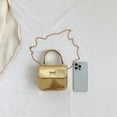 thumbnail image 3 of Bolsa Bolsa de mujer con lazo, Bolsas tipo satchel brillantes, Bolsa de mano tipo bandolera con brillo de Metal para mujer Sywqhk Para Estrenar, 3 of 6