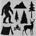 thumbnail image 4 of PA Ess Stencil 6x6 Bigfoot/Sasquatch, 4 of 4