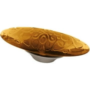 Liberty Amber and Satin Nickel 94mm Scroll Pull