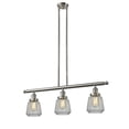 thumbnail image 1 of Innovations 213-SN-G142-LED Chatham 3 Light Island Light part of the Franklin Restoration Collection, Brushed Satin Nickel, 1 of 1