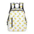 thumbnail image 1 of Balery Yellow Rubber Duck Mochila ligera para hombre y mujer: duradera e impermeable, ideal para la escuela, el trabajo, viajes y uso diario., 1 of 7