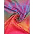 thumbnail image 3 of INSPIRE CHIC Large Tassel Wrap Floral Gradient Color Scarf for Women, 3 of 6