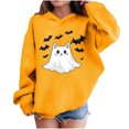 thumbnail image 2 of BLTIBY Halloween Sweatshirts Hoodies for Toddler Girl Boy Fall Winter Printed Long Sleeve Tops Comfy Pullover Blouse for Kids Yellow 11-12 Years, 2 of 9