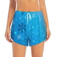 thumbnail image 4 of Lsque Winter With Snowflakes Printed Women's Running Shorts with Liner Pockets,Elastic Quick Dry Workout Athletic Gym Yoga Shorts,Womens High Waist Shorts-X-Large, 4 of 9