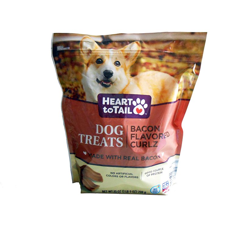 Heart to Tail Dog Treats Bacon Flavored Curlz 25 oz