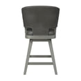 thumbnail image 5 of Home Square Wood Swivel Counter Height Stool in Silver - Set of 3, 5 of 11
