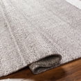 thumbnail image 6 of Hauteloom Loic Recycled Material Living Room, Bedroom Area Rug - Traditional, Transitional - Light Gray, Eggplant, Gray - 18" Sample, 6 of 8