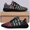 thumbnail image 3 of Jesus Cross American flag Shoes Sneakers Black Size 8, 3 of 7